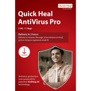 Quick Heal Antivirus Pro Latest Version – 4 PC, 1 Year (Email Delivery in 2 hours- No CD)