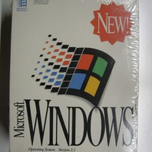Microsoft Windows Operating System Software - Version 3.1 - 3.5" Disks - SEALED